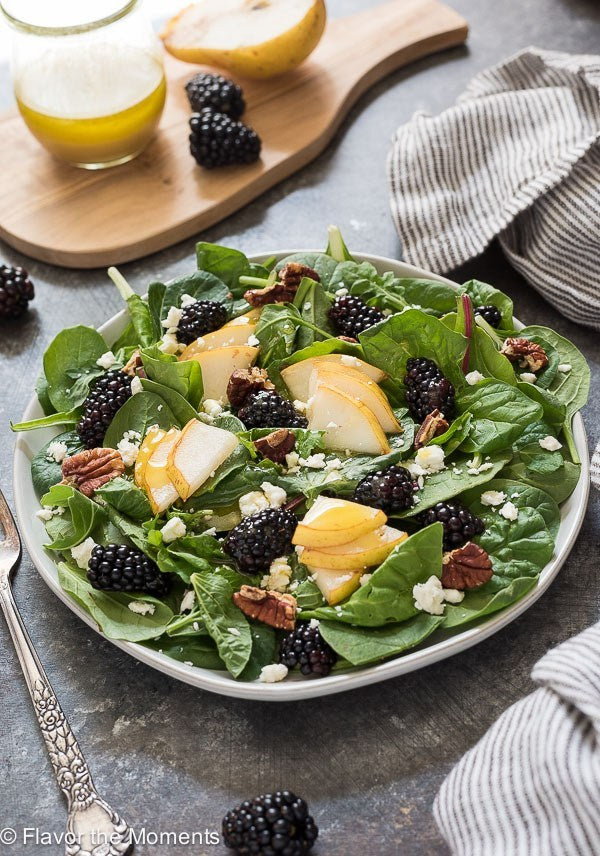 Persian Lime and Blackberry Ginger Pear Salad
