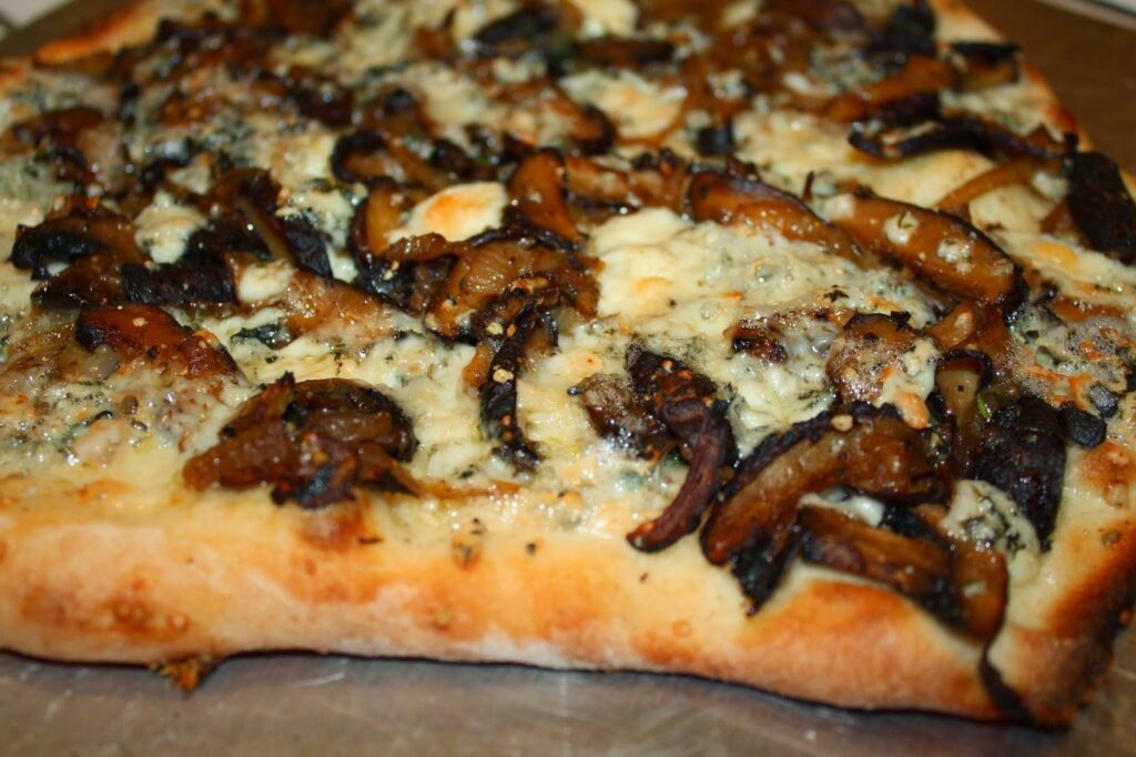 Cremini, Blue Cheese, & Wild Mushroom & Sage Olive Oil Flat Bread